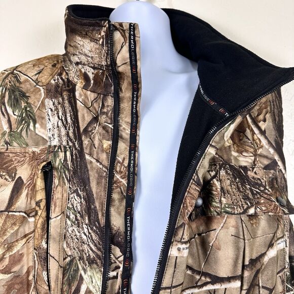 Hunting Vest XXL Cold Weather Gear Quilt Lined Game Pouch Mens Realtree Camo - Picture 10 of 16